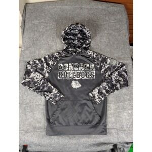 Gonzaga Bulldogs NCAA Colosseum‎ Hoodie Camo American Flag Gray Mens Small